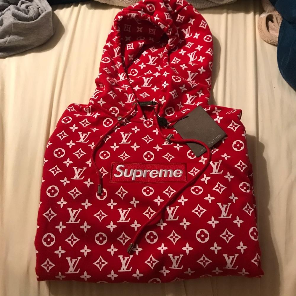 LOUIS VUITTON X SUPREME HOODIE